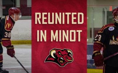 Reunited in Minot: Ian Spencer and Connor Thue