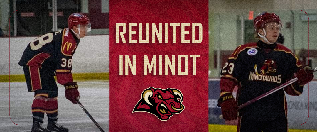Reunited in Minot: Ian Spencer and Connor Thue