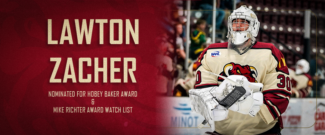 Lawton Zacher Nominated for Hobey Baker Award & Named to Mike Richter Award Watch List